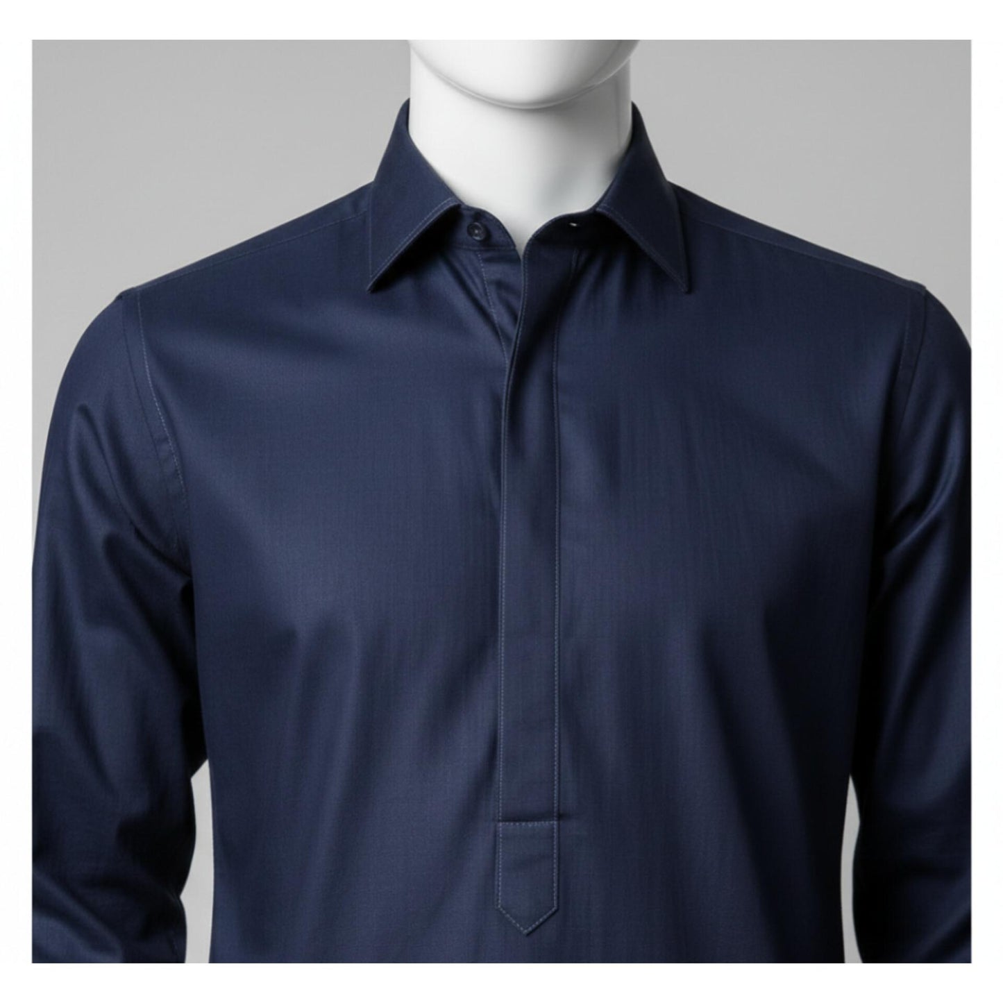 Navy Blue Premium Cotton Unstitched Suit – Classic Everyday Wear