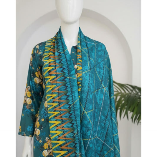 Ferozi 3 Piece Khaddar Unstitched Suit for Women | Winter Collection Ladies Dress