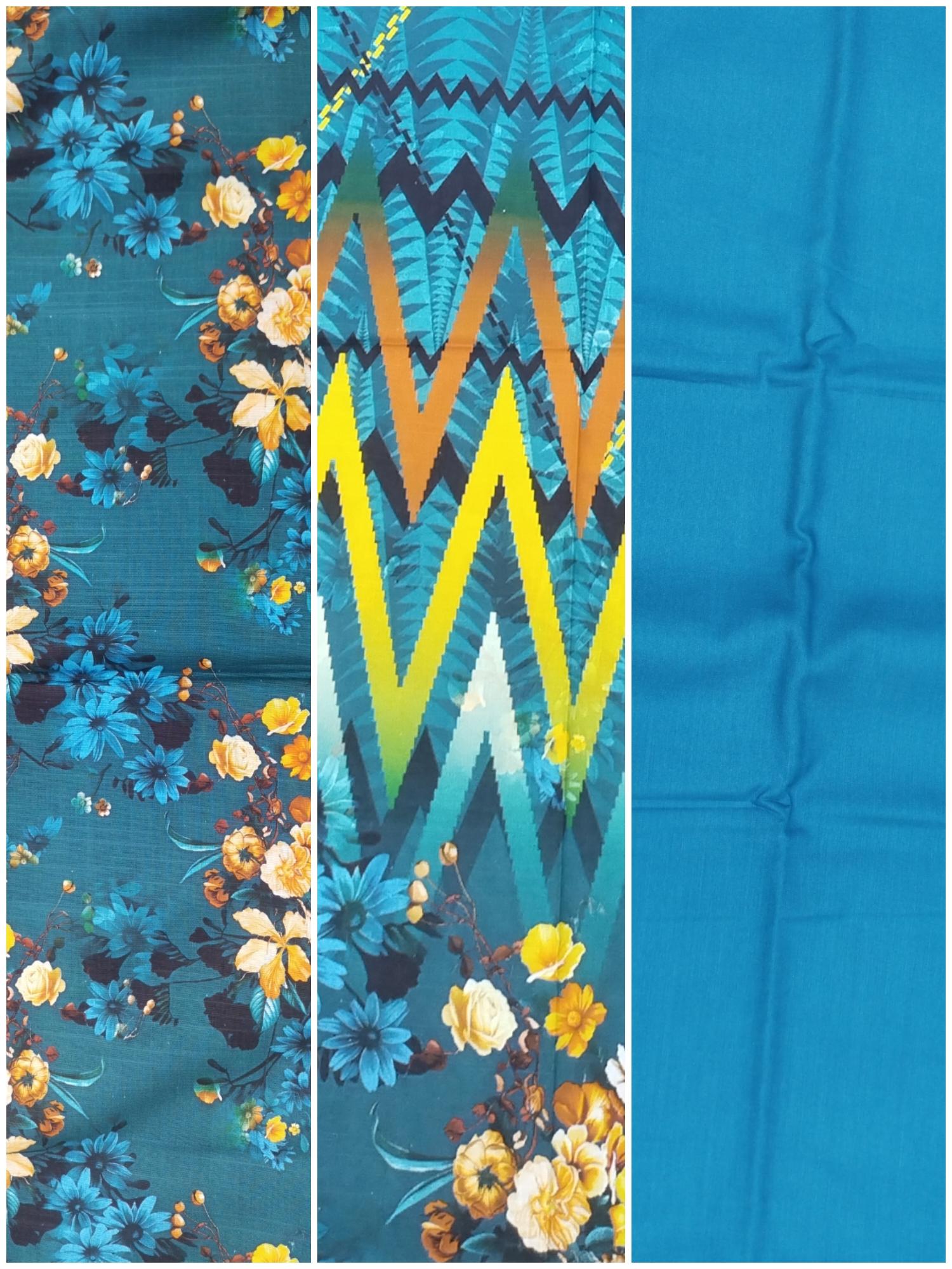 Ferozi 3 Piece Khaddar Unstitched Suit for Women | Winter Collection Ladies Dress