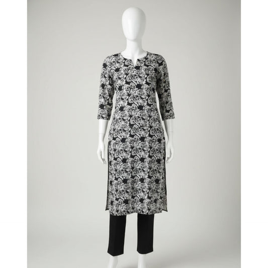 Black 3 Piece Khaddar Unstitched Suit for Women | Winter Collection Ladies Dress