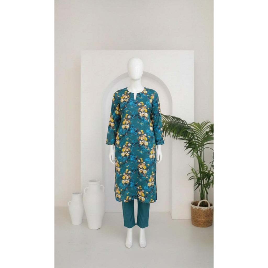 Ferozi 3 Piece Khaddar Unstitched Suit for Women | Winter Collection Ladies Dress