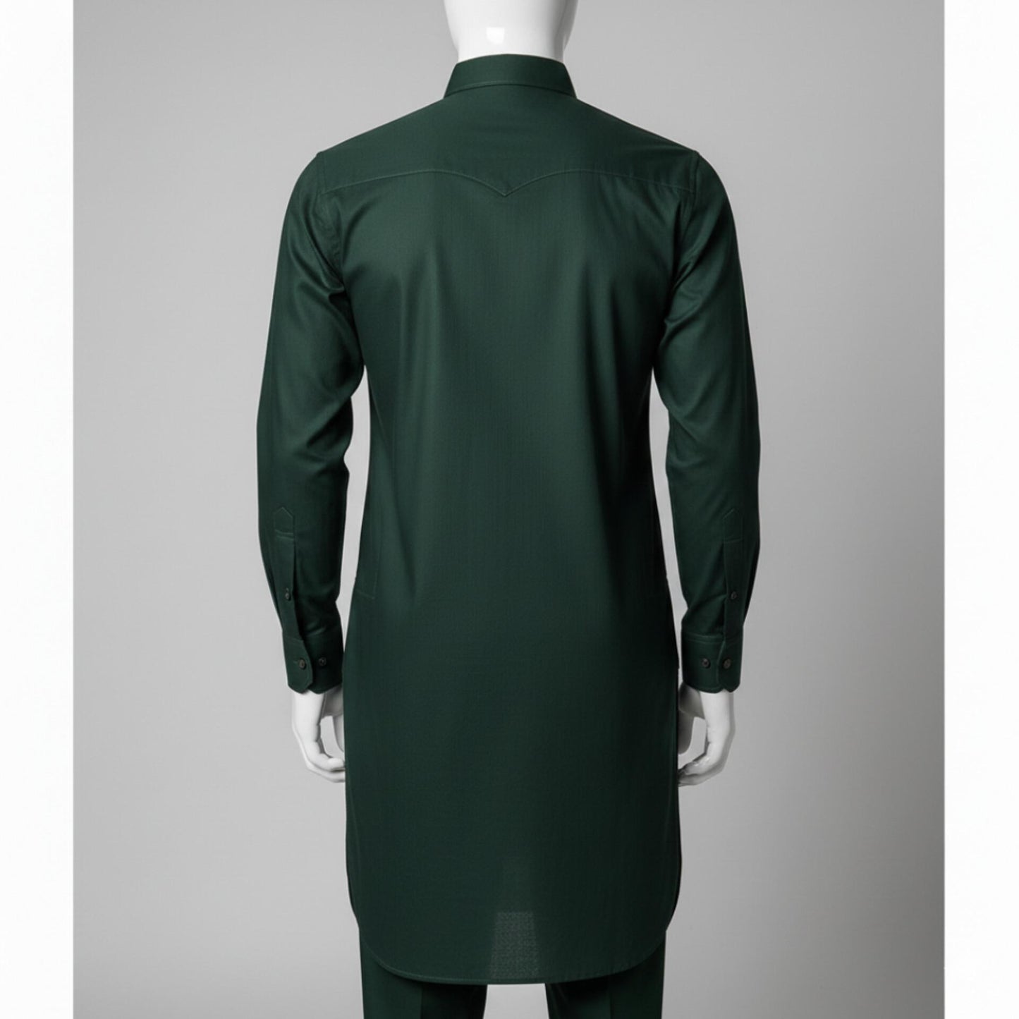 Green Premium Cotton Unstitched Suit – Classic & Comfortable Wear
