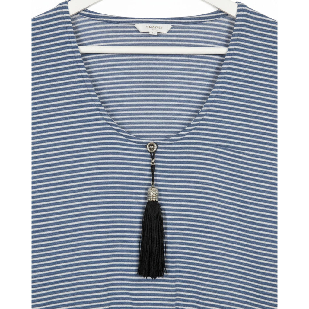 Light Blue Printed Ladies Stitched Abaya – Comfortable & Simple Daily Wear