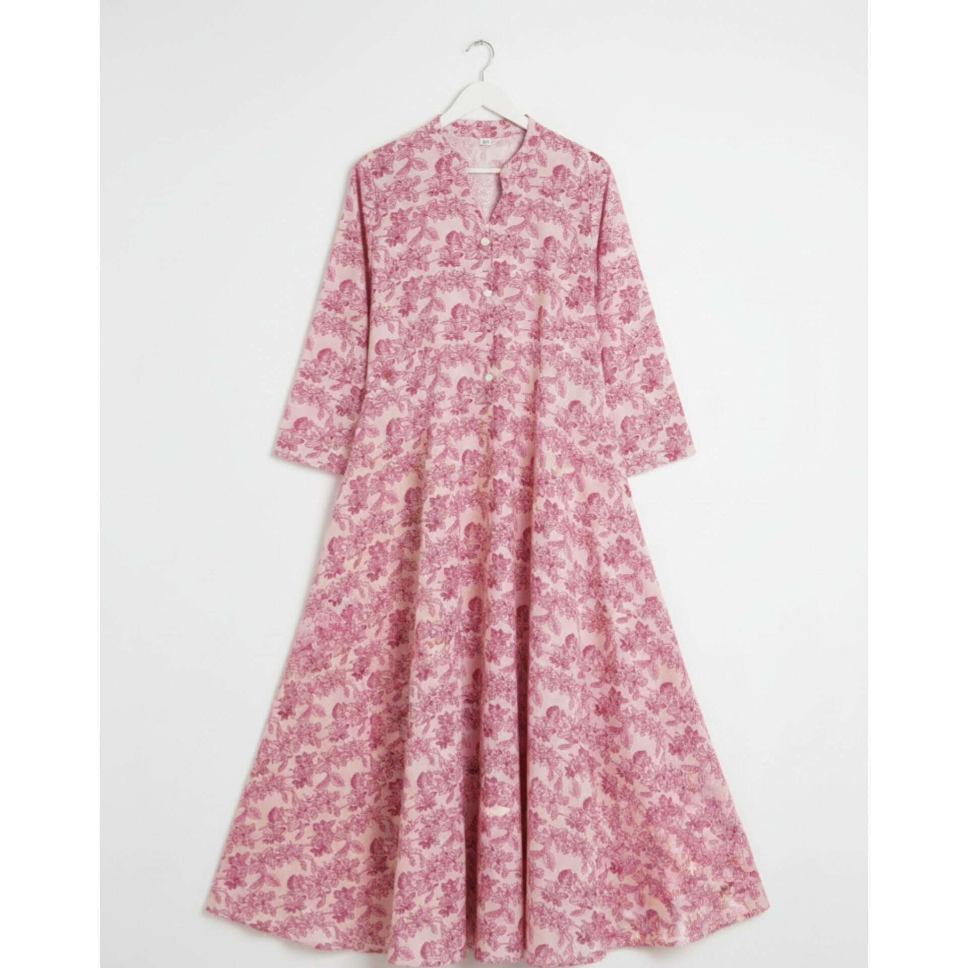 Pink Printed Ladies Stitched Hijab – Soft Fabric, Elegant & Comfortable Wear