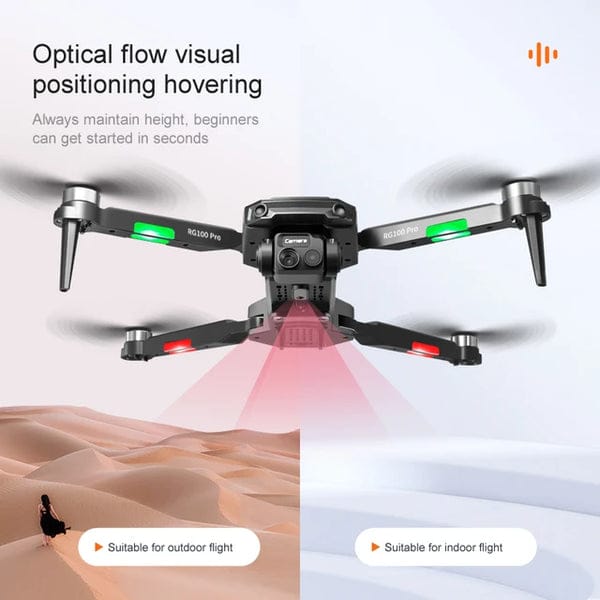 RG100 Pro HD Wifi Camera Drone with Obstacle Avoidance & Brushless Motors