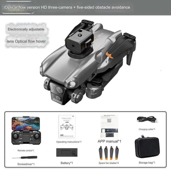 P25PRO 4k HD Foldable  Doubel Camera Drone With Brushless Motors And Obstacle Avoidance
