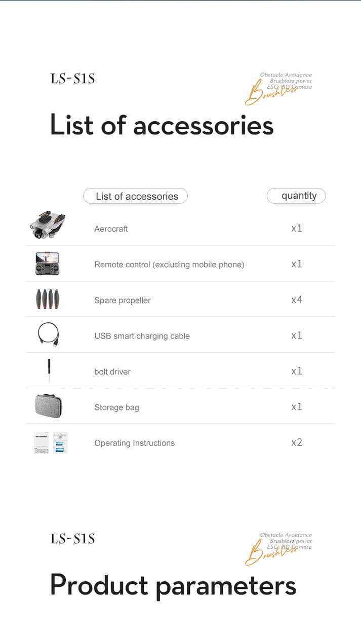 S1S Drone 5G Wifi 4K Professional 8K HD Camera Brushless Motors 360° Obstacle Avoidance Optical Flow RC Foldable Quadcopter