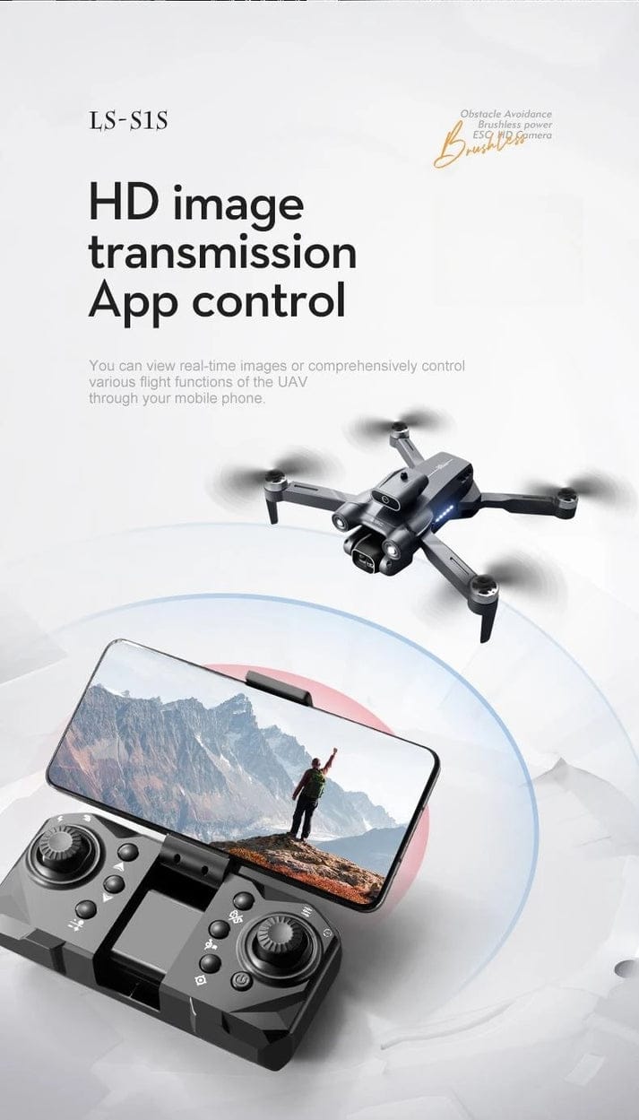 S1S Drone 5G Wifi 4K Professional 8K HD Camera Brushless Motors 360° Obstacle Avoidance Optical Flow RC Foldable Quadcopter