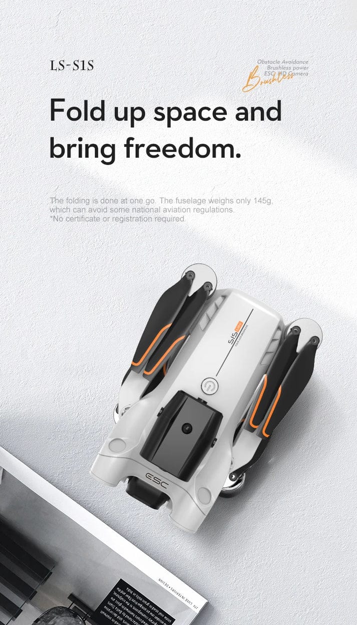 S1S Drone 5G Wifi 4K Professional 8K HD Camera Brushless Motors 360° Obstacle Avoidance Optical Flow RC Foldable Quadcopter