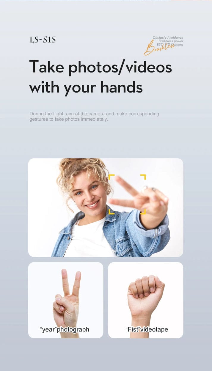 S1S Drone 5G Wifi 4K Professional 8K HD Camera Brushless Motors 360° Obstacle Avoidance Optical Flow RC Foldable Quadcopter