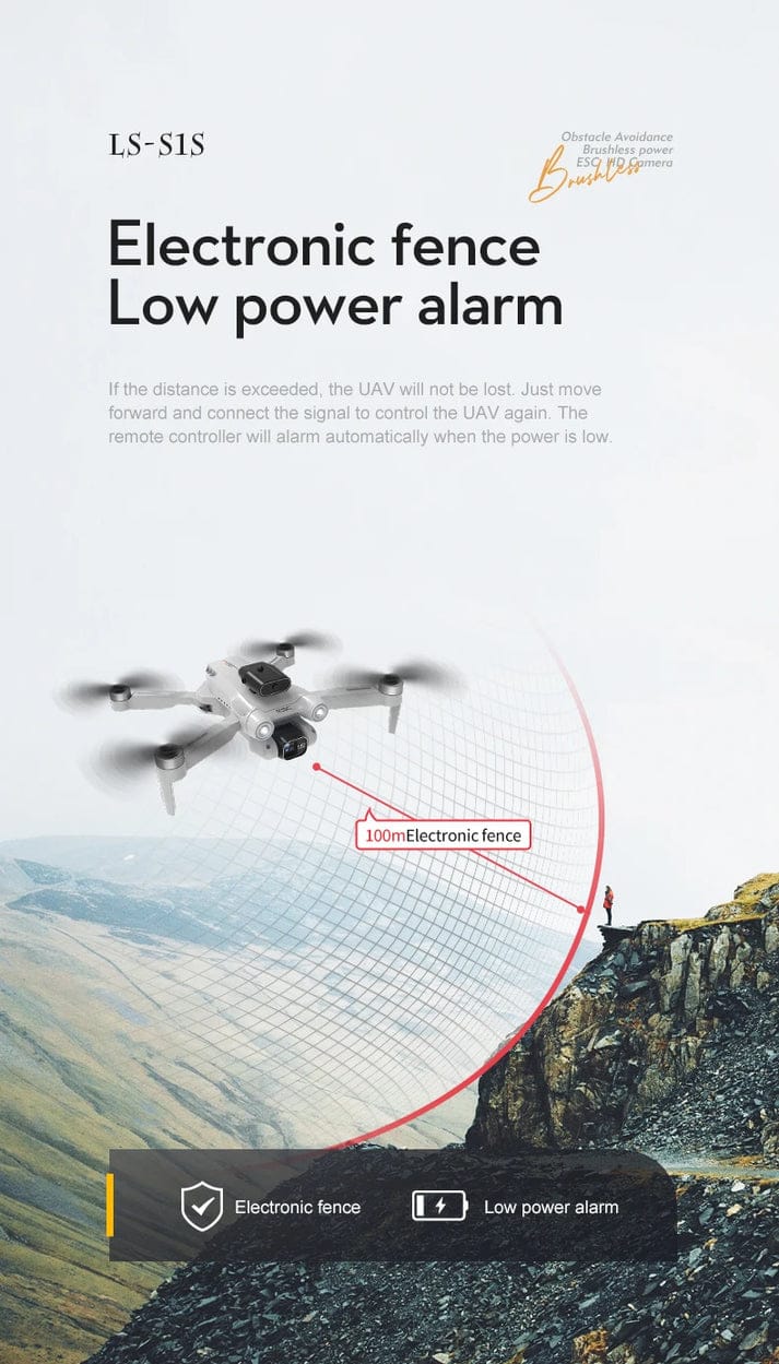 S1S Drone 5G Wifi 4K Professional 8K HD Camera Brushless Motors 360° Obstacle Avoidance Optical Flow RC Foldable Quadcopter