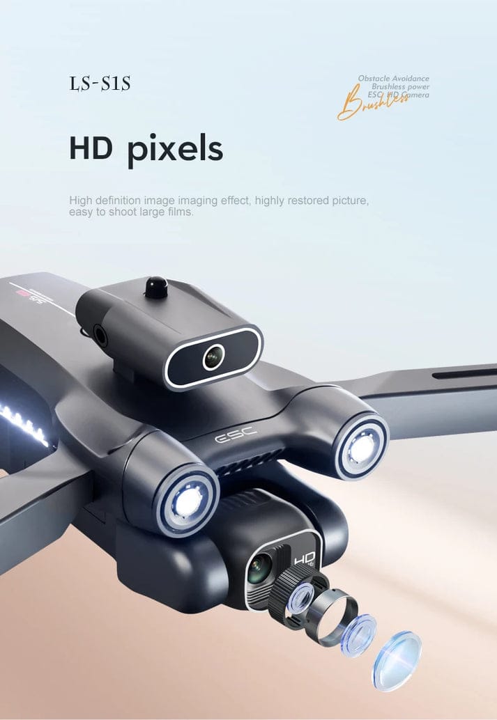 S1S Drone 5G Wifi 4K Professional 8K HD Camera Brushless Motors 360° Obstacle Avoidance Optical Flow RC Foldable Quadcopter
