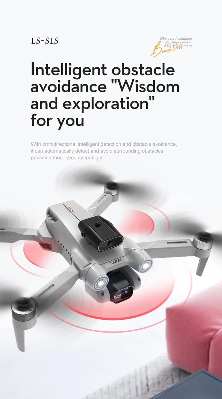 S1S Drone 5G Wifi 4K Professional 8K HD Camera Brushless Motors 360° Obstacle Avoidance Optical Flow RC Foldable Quadcopter