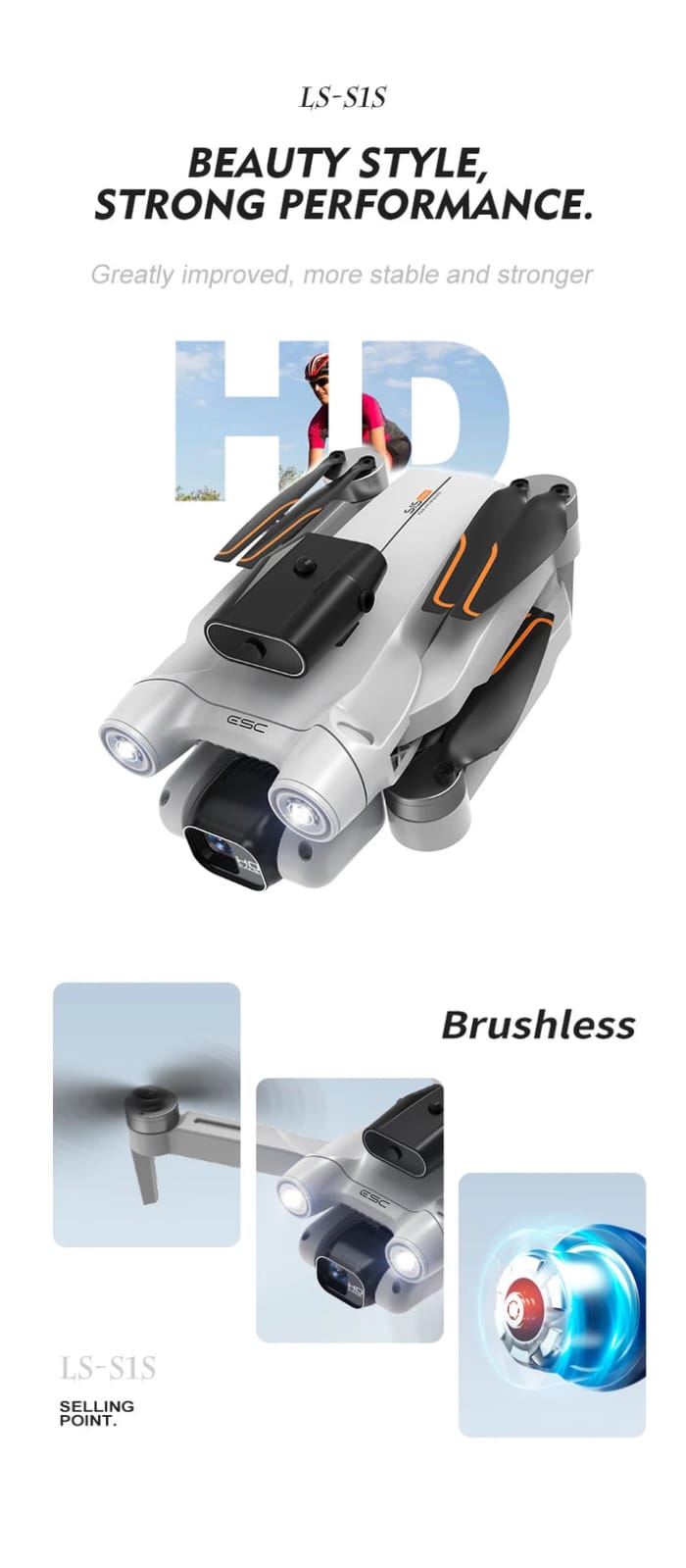 S1S Drone 5G Wifi 4K Professional 8K HD Camera Brushless Motors 360° Obstacle Avoidance Optical Flow RC Foldable Quadcopter