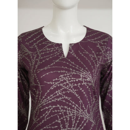 Maroon 2 Piece Khaddar Unstitched Suit for Women | Winter Collection Ladies Dress