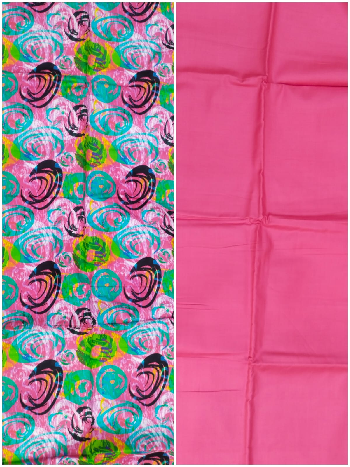 Pink 2 Piece Linen Unstitched Suit for Women | Summer Collection Ladies Dress