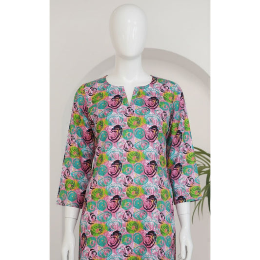 Pink 2 Piece Linen Unstitched Suit for Women | Summer Collection Ladies Dress